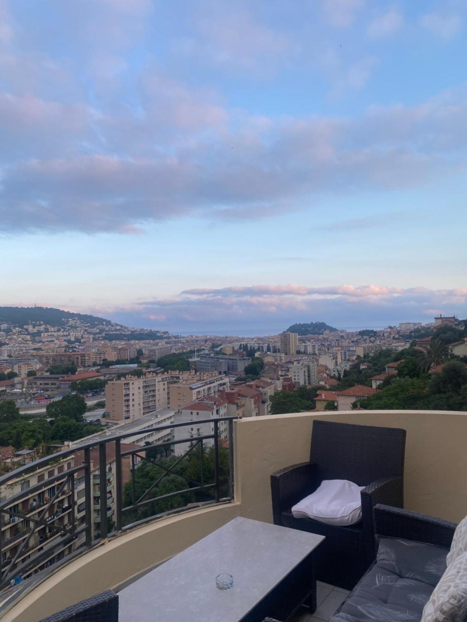 Appartement-Nice 01 Vue Mer - Panoramique Wifi-Parking Exteriér fotografie