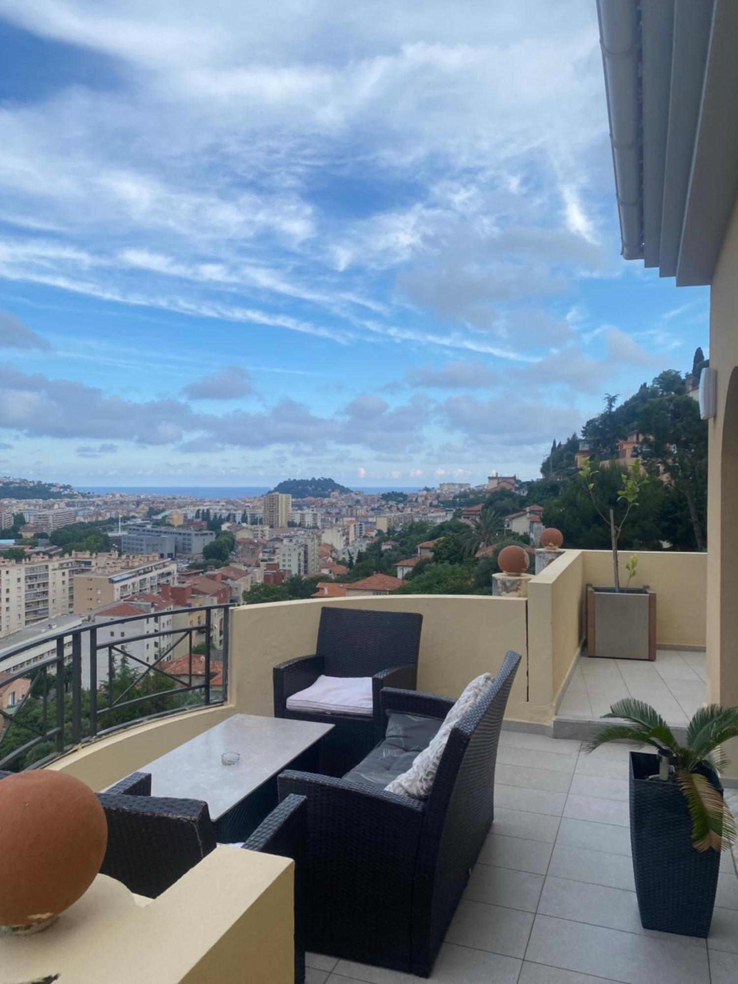 Appartement-Nice 01 Vue Mer - Panoramique Wifi-Parking Exteriér fotografie